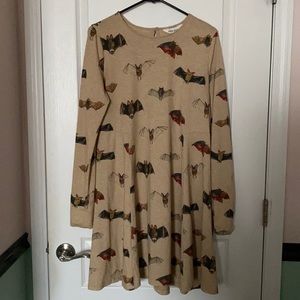 Pepaloves Bat Pattern Trapeze Dress